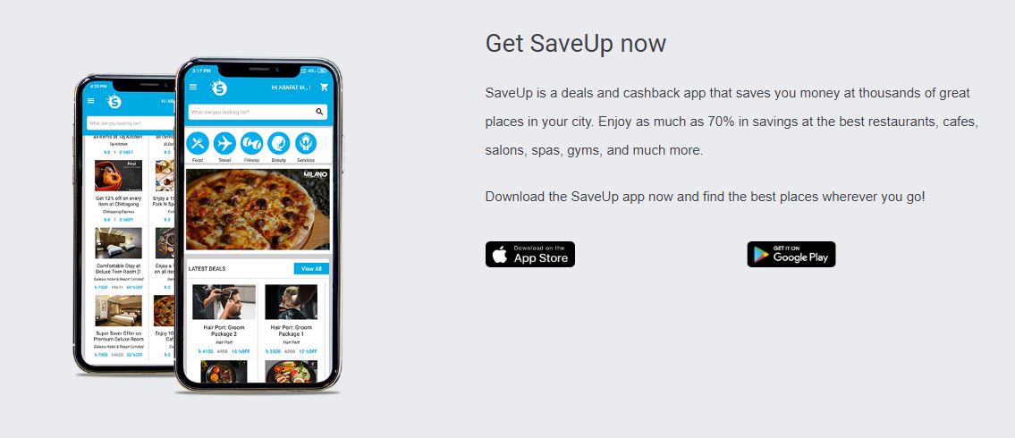 Saveup mobile app